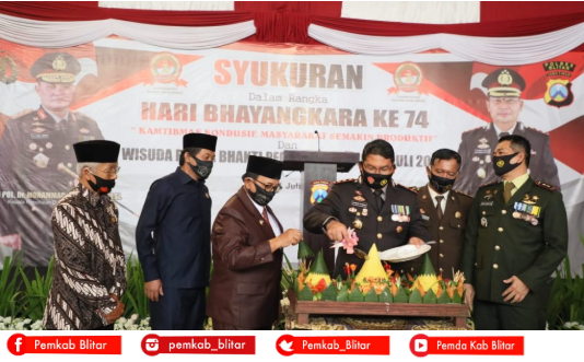 Tiga Desa di Kabupaten Blitar Raih Penghargaan Lomba Kampung Tangguh di Acara Peringatan Hari Bhayangkara ke- 74 Tiga Desa di Kabupaten Blitar Raih Penghargaan Lomba Kampung Tangguh di Acara Peringatan Hari Bhayangkara ke- 74